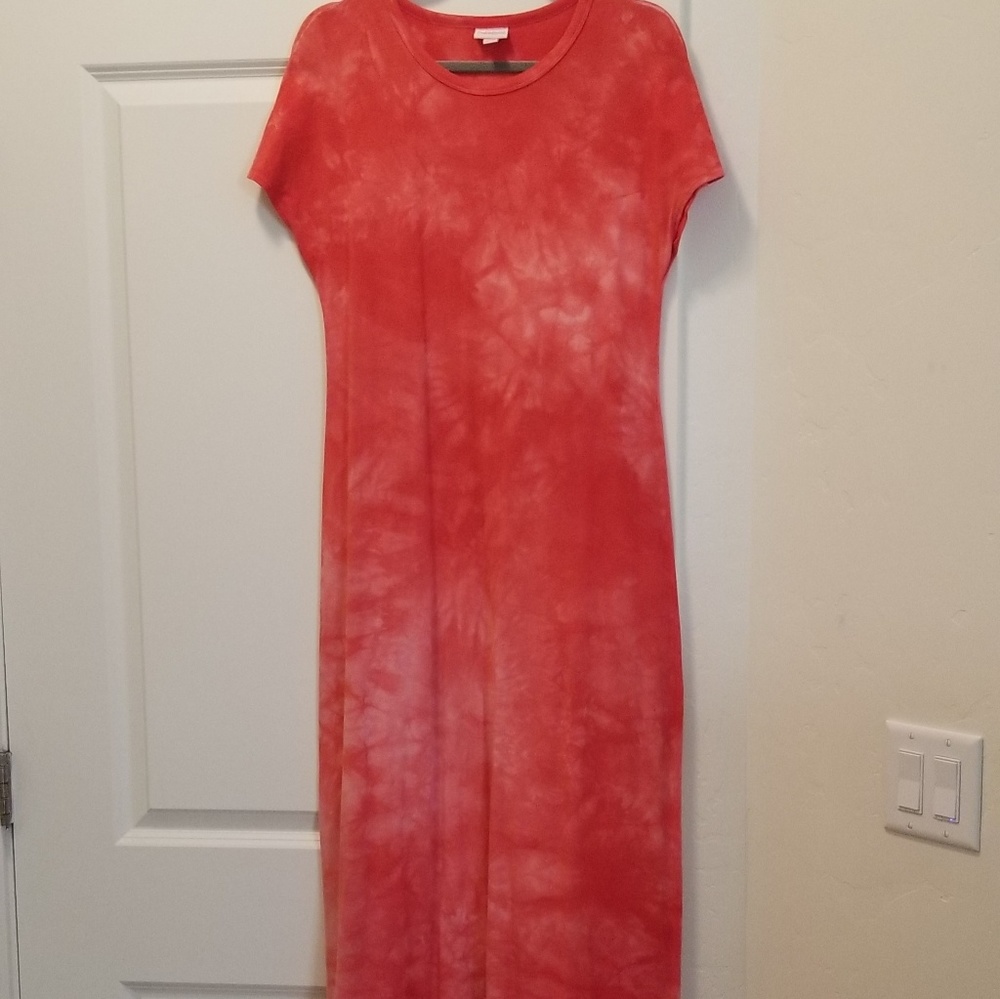 Small Fiery Coral Tie Dye Maria